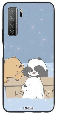Protective Case Cover For Huawei P40 lite 5G Bear Friends