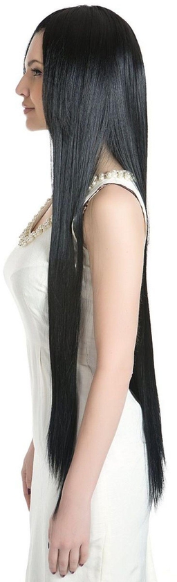 Stylish Straight Hair Wig - Long - Black