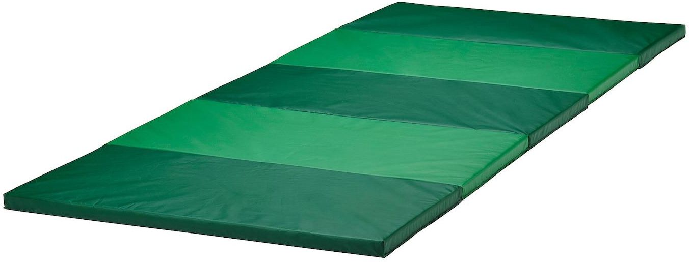 PLUFSIG Folding gym mat - green 78x185 cm