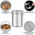 4-Piece Stainless Steel Airtight Canister Set,Food Storage Canisters with Clear Lid and Sturdy Locking Clamp for Coffee,Tea, Sugar,Cookie(Includes 26oz, 36oz, 47oz, 62oz)