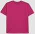 Defacto Woman Oversize Fit Crew Neck Knitted Short Sleeve T-Shirt - Pink