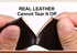Genuine Cow Skin Leather Belt For Men - Black