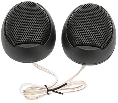 2 Pcs Car Tweeters 98dB 1000W Dome Car Interior Stereo Audio Loud Speaker for Sound System (Black)