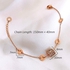 Aiwanto Beautiful Bracelet for Women&#39;s Gift for Wife Bracelet Hand Chain(Rose Gold)