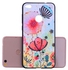 Pink Flower Phone Case for Huawei P8 Lite 2017 Fashion Cartoon Relief Soft Silicone TPU Cover Cases Protection - Pink