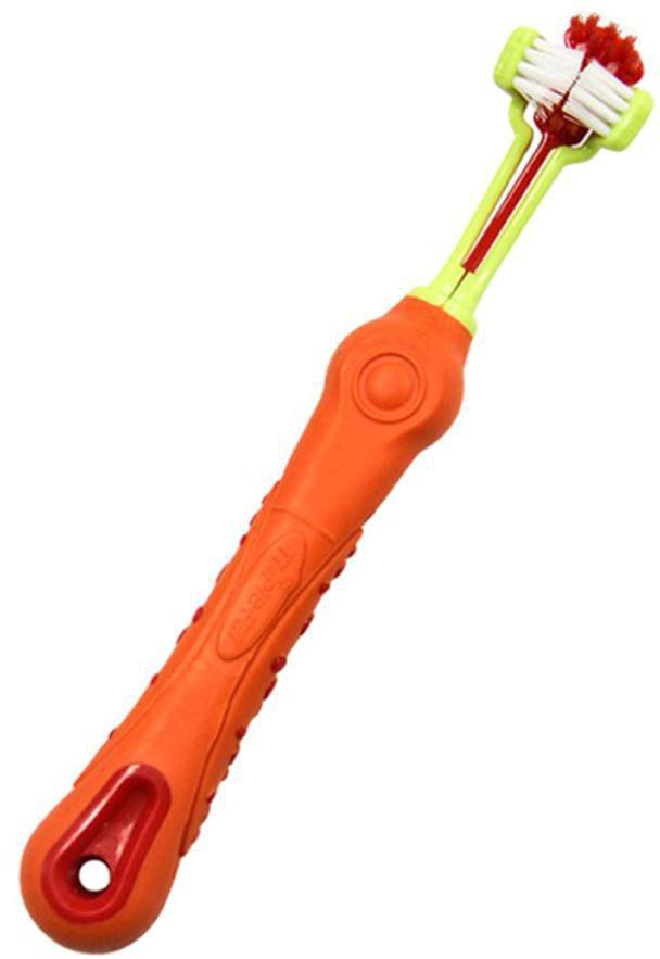 Dog Oral Cleaning Toothbrush Orange 170x23 centimeter
