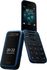 Nokia 2660 Flip Feature Phone With 2.8&quot; Display, 4G Connectivity, Hearing Aid Compatibility (Hac), Built-In Camera, MP3 Player, Wireless FM Radio And Classic Games (Dual SIM), Blue