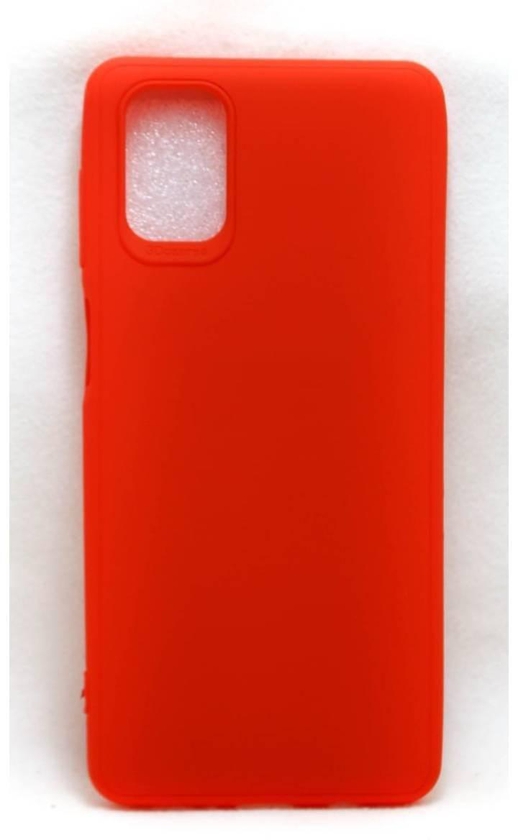 Silicone Slim Back Cover For Samsung Galaxy M51  . Red
