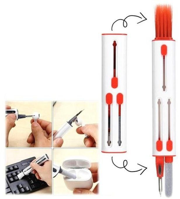 3-in-1 Electronics Cleaner Kit Computer Keyboard Earphone Dust Cleaning Brush Tool For EarPods Cell Phone Laptop Camera