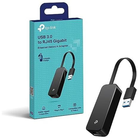 TP-Link USB 3.0 to Gigabit Ethernet Network Adapter, USB to RJ45 Lan Wired Adapter for Ultrabook, Chromebook, Laptop, Desktop, Plug and Play for Nintendo Switch, Windows 10/8.1, and Linux OS(UE306)