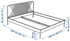 NESTTUN Bed frame, white/Leirsund, 160x200 cm - IKEA