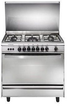 Universal 8505 Turbo Stainless Gas Cooker - 5 Burners