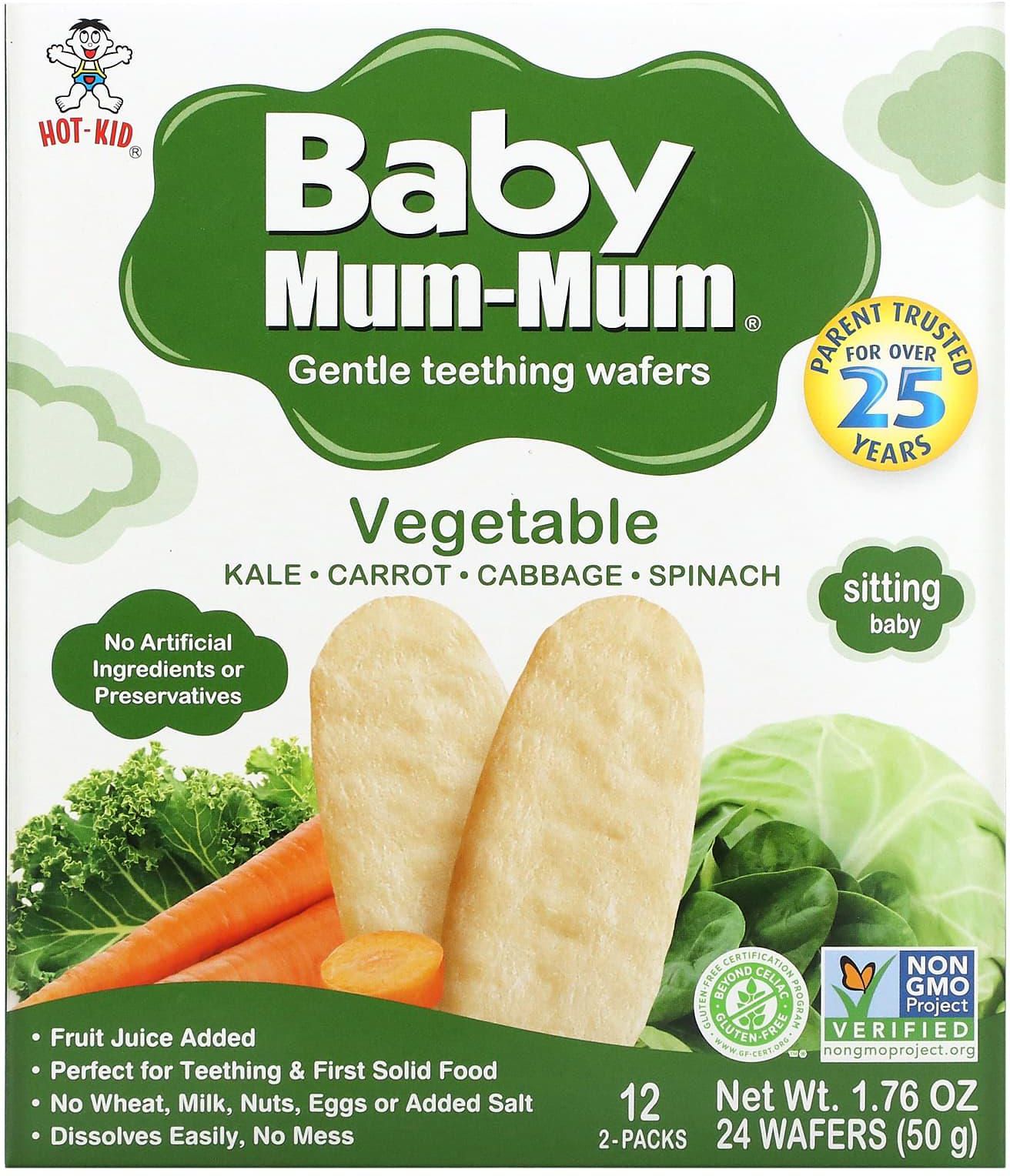 Hot Kid‏, Baby Mum-Mum, بقسماط الأرز النباتي، 24 قطعة بقسماط