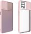 For Realme 8 / Realme 8 Pro Case Silicone With Slide Camera Protector - Clear Pink