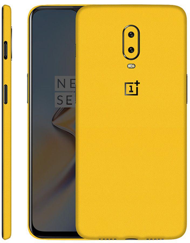Protective Vinyl Skin Decal For OnePlus 6T Yellow