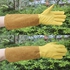 Heavy Duty Gardening Gloves, Rose Pruning Gloves for Men & Women, Long Thorn Proof Gardening Gloves, Breathable Leather Gauntlet, Best Garden Gifts & Tools for Gardener (Size: S)
