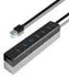 AXAGON HUE-SA7BP, 4x USB 3.0 ALU CHARGING hub, incl. AC adapter, USB-A cable 40cm | Gear-up.me