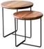 Get Steel Side Table Set, 2 piece - Black with best offers | Raneen.com