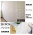 Modern 3d Self Adhesive Wallpaper - Elegant. - (70*77 Cm) * 20 Pcs (White)