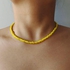 Yellow - Necklace - Choker - Beads