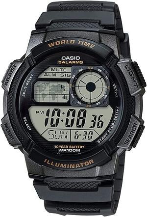 Casio - Mens Digital Black Dial Watch - AE-1000W-1A