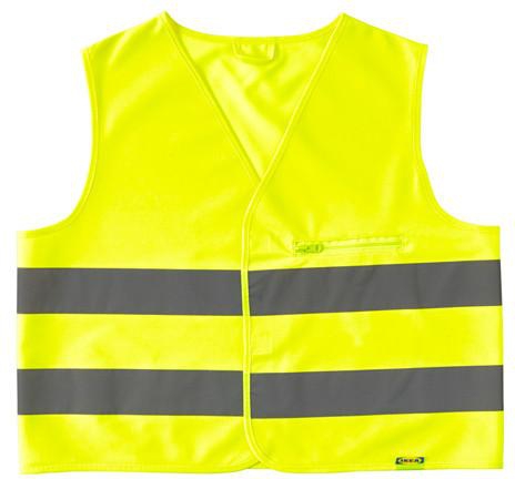 BESKYDDAReflective vest, yellow S, yellow
