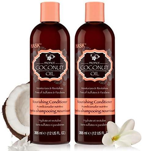 HASK MONOI COCONUT OIL Nourishing Conditioner for all hair types, gluten free, sulfate free, paraben free - Set of 2 Conditioners