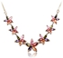 Splendid Gold Plated Brass Necklace adorned with zircons