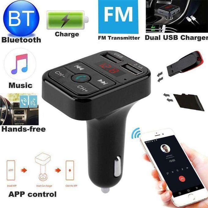 Dual USB Bluetooth Headset B2 Bluetooth In Car FM Transmitter Radio
