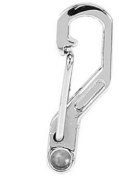 Biuzi Mini Carabiner Keychain 5Pcs/Bag EDC Alloy Outdoor Mini Spring Hook Keychain Carabiner Key Ring Clips Hook