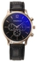 HONHX Fashion Stainless Steel Leather Men's Military Sport Analog Quartz Wrist Watch
