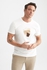 Defacto Man Modern Fit Crew Neck Short Sleeve Smart Casual Knitted T-Shirt