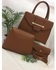 Fashion 3 in 1 Ladies Handbag- Brown