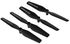 4-Piece CW CCW Foldable Propeller Blade Set For RC Drone 16x7x2centimeter