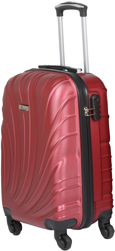 Senator Hard Case Extra Large Luggage Trolley Suitcase for Unisex ABS Lightweight Travel Bag with 4 Spinner Wheels KH115 Burgundy