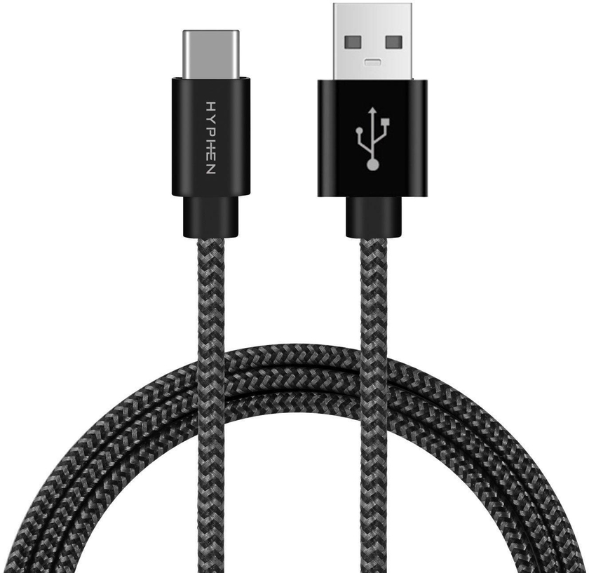HYPHEN USB 3.0 to Type C Fast Charging Cable, 2M, Black
