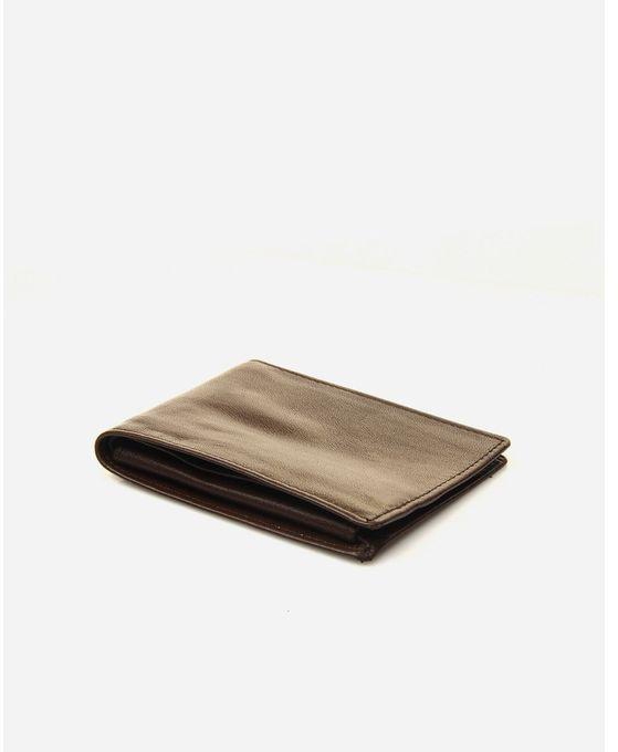 WiiKii Leather Wallet - Dark Brown
