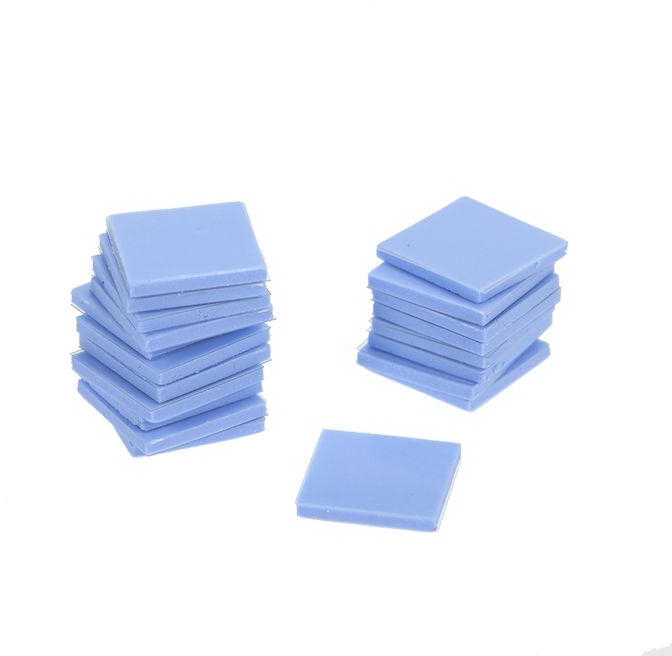 Thermal Silica Sticker For Laptop CPU Graphics Card Northbridge and Southbridge Solid State Cooling Silicone Gel Pad LED Chip Cooling Heat Dissipation 10*10*1.0mm 20pcs