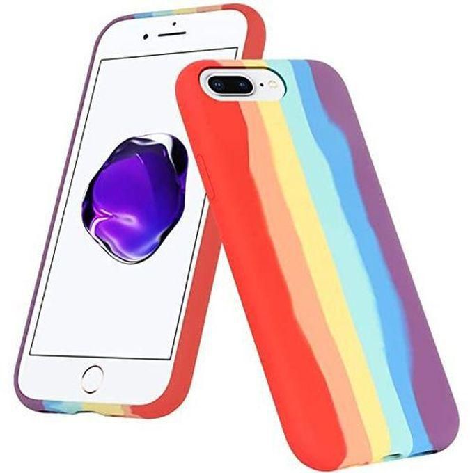Rainbow Silicone Protective Case For IPhone 7/8 Plus