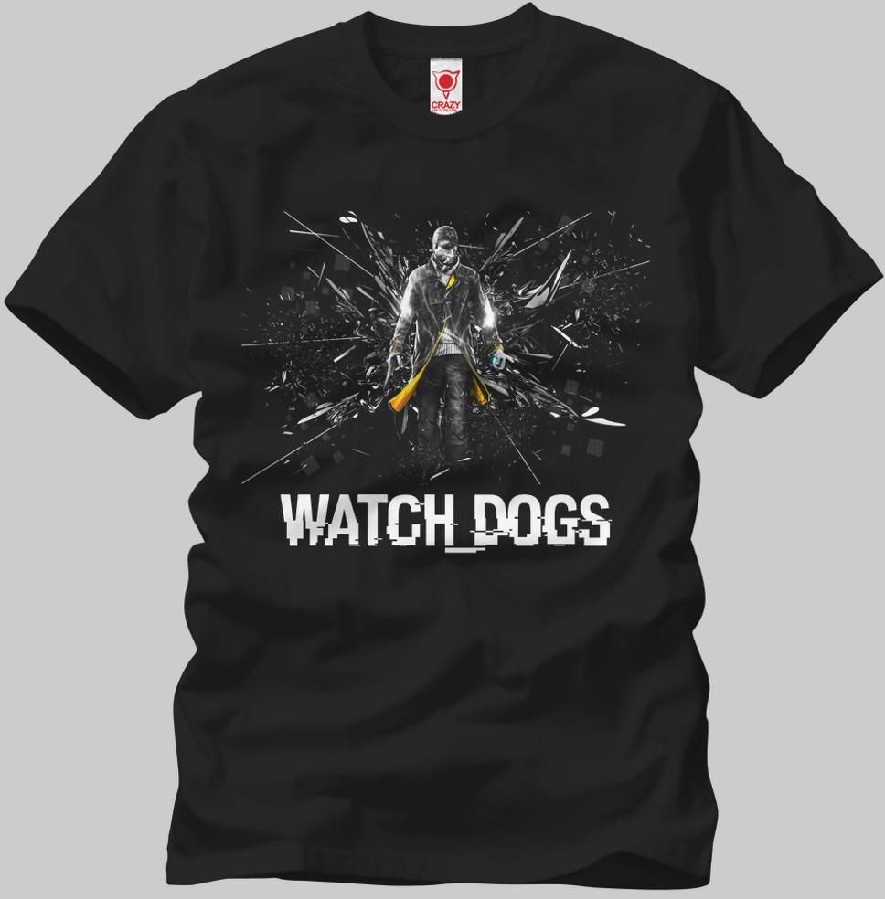 Watch Dogs Shattered Glass Men T Shirt XS