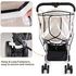 Universal Baby Stroller Rain Cover Pram Raincover Pushchair EVA Transparent and Waterproof for Buggy Baby Stroller Baby Carriage Travel Outdoor Stroller Rain Cover