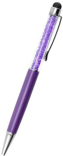 2 in 1 Stylus Ball Pen Touch with Crystal for iPhone, iPad, Samsung, HTC-PURPLE