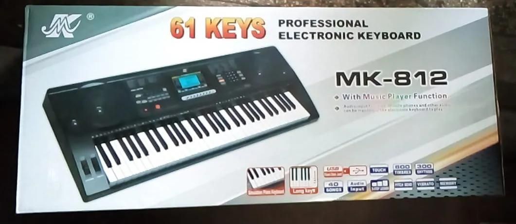 Mk Audio MK-812 ELECTRONIC KEYBOARD 61 KEYS Piano With USB, it has a very clean sound compared to other pianos