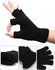 Bundle Of 2 Half Fingers Winter Gloves -black