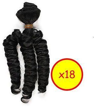 Bouncy Lustrous Curly Hair - 18 Bundles (Full Hair For 3)