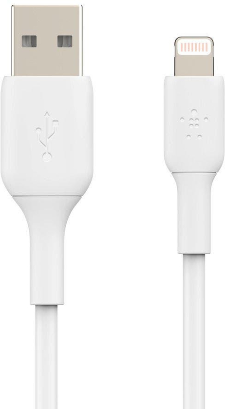 Belkin BOOST CHARGE Lightning to USB-A Cable, White