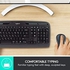 Logitech MK330 Wireless Combo Keyboard and Mouse - Compatible with Windows and Chrome OS - Black - English Only