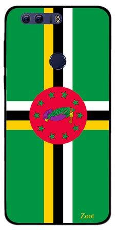 غطاء حماية واقٍ لهاتف هواوي أونر 8 علم دولة دومينيكا