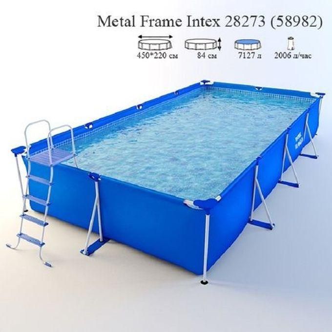 Intex Rectangular Frame Swimming Pool With Ladder