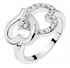 Magideal Phenovo Alloy Rhinestone Heart To Heart Necklace Bracelet Earrings Ring Set